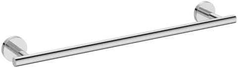 USHOWER Polished Chrome Towel Bar, 24-Inch Towel Racks for Bathroom Wall-Mounted, SUS304 Stainless Steel Towel Rod (Total Length 26-Inch)