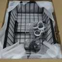 3-Tier Rolling Pantry Floor Organizer and Storage Cart with Wheels, Stackable Wire Pantry Baskets for Pantry Shelves, Kitchen Fruit Basket Stand and Storage Rack for Fruit Snack Onion Potato