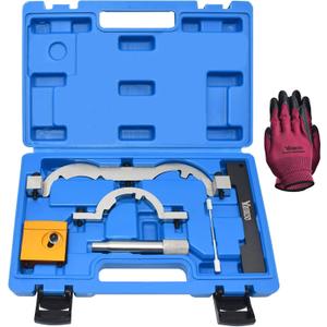 Turbo Engine Timing Tool Kit for Vauxhall Opel Chevy Chevrolet Aveo Cruze Orlando Adam Ampera Astra J Cascada 1.0 1.2 1.4 L, Camshaft Holding Locking Tool Set with Case & Gloves