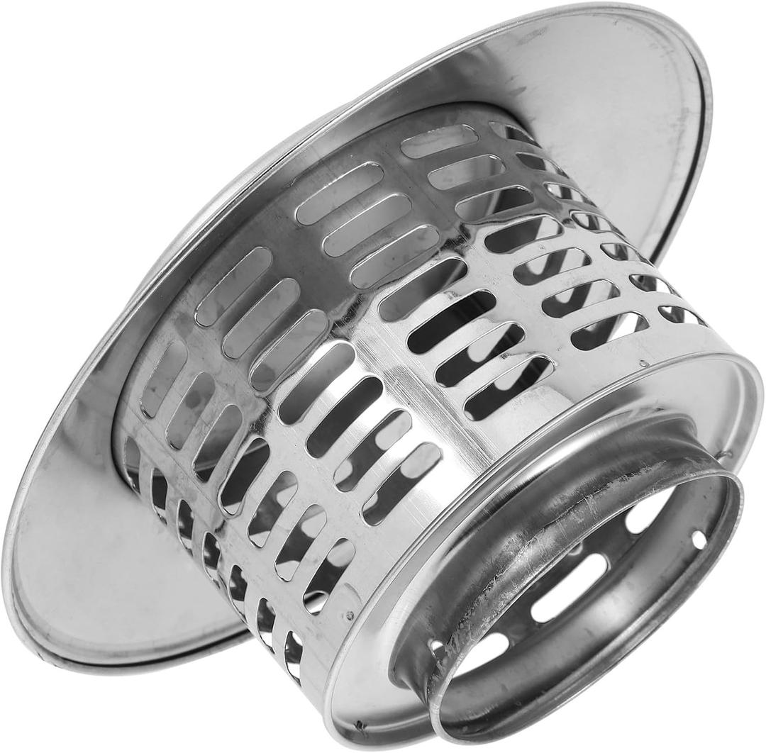Unomor 304 Stainless Steel Chimney Cap Rain Cover with Screen, Windproof Ventilation Ducting Cover for Home Roof Ventilation and Outdoor Exhaust