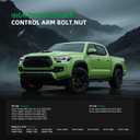 2 Pcs Front Upper Control Arm Bolt Nut Fit for Toyota 4Runner Tacoma FJ Cruiser 2003-2023,for Lexus GX470 GX460 2003-2022,9010514160,90105 14160, 90105A0095,Driver & Passenger Set