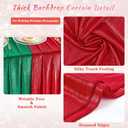 Red Backdrop Curtain for Wedding Parties: 4.8x8FT Chrstmas Curtains Backdrop Drapes for Graduation Birthday Photography Home Decoration
