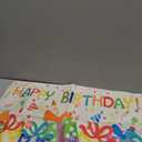 Set of 2 Happy Birthday Outdoor Waterproof Pillow Covers 12x20 Outdoor Pillows Colorful Ribbon Celebration Decorative Cushion Cases Throw Pillowcases for Patio Furniture,Garden,Porch,Couch Decor (Multicolor)