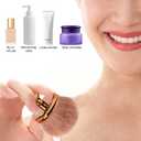 2 x Large Self Tanning Brush, Oval Body Makeup Brush with Wide Brush Head Self Tanner Brush Applicator Sunscreen Brush for Makeup Legs Arms Face Body (Rose Gold)