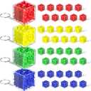 50 Pcs Maze Puzzle Toy Gift 3D Cube Box Mini Maze Christmas Mind Puzzles Game for Adults Birthday Party Favors Stocking Stuffers for Kids (Red, Blue, Yellow and Green,1.2'')