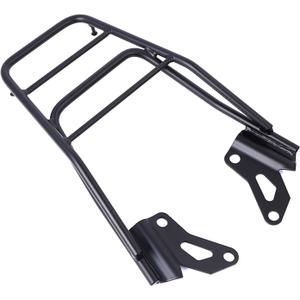 Mokuo Motorcycle Black Rear Luggage Rack Iron Luggage Storage Rack Carrier Compatible with 2016-2020 Honda Grom MSX125 Extended Version