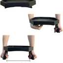Sofa Arm Clip Table, Armrest Tray Table, Drinks/Remote Control/Snacks Holder (Plastic, Black)