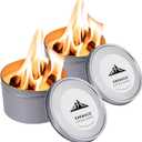2 Pack Portable Campfire, Portable Fire Pit for Camping, 3-5 Hours of Burn Time Campfire in a Can for Picnics, Cooking and Party, Ideal White Elephant Gifts for Adults