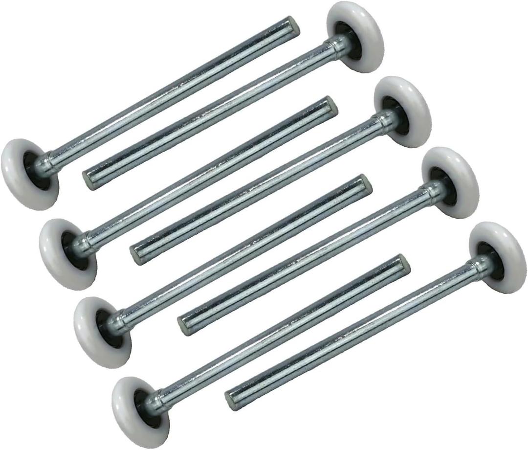Durable 1.8 Inches Nylon Garage Door Rollers 6200ZZ 10 Ball Bearing 6.8 Inches Stem (6.7" Long Stem 8pcs)