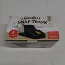 Feeke Rat Trap, Large Mouse Traps, Mouse Traps Indoor for Home, Instant Kill Traps for Mouse Rat Chipmunk, Quick Set Up and Reusable - 6 Pack, Black