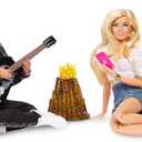 Barbie The Movie Ken Collectible Dolls, 4 Hours Later Campfire Scene from Movie, Wearing Beach Fashions