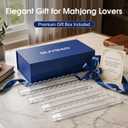 Luxury American Mahjong Racks with Magnetic Pushers, 4pc Premium Set, Premium Gift Box