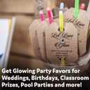 PartySticks Glow Sticks Party Supplies 100pk - 8 Inch Glow in the Dark Light Up Sticks Party Favors, Glow Party Decorations, Neon Party Glow Necklaces and Glow Bracelets with Connectors
