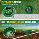 FREEKIT 5Pack Sprinkler Head Protectors-Cuttable, Donut-Style Lawn Sprinkler Guard, ABS Plash Guard, Prevent Damage from Mower&Trimmer. Bottom Groove Pipe&Wires can Pass Through. 4 Legs Easy Position
