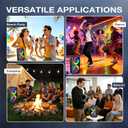 Karaoke Machine for Adults: Portable Bluetooth Speaker with 2 Wireless Karaoke Microphones with LED Lights Birthday Gifts for Party Family Home System Packages Support TWS/TF/USB/AUX