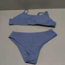 SHENHE Girl's 2 Piece O Ring Bikini High Waisted Spaghetti Strap Cute Swimsuit Bathing Suit, Size 14Y