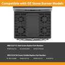 WB31X27151 Side Grates WB31X24738 Stovetop Griddle Replacement for GE General Electric Stove Parts,WB31X24736 Cooktop Grates WB31X24998 Cast Iron Griddle for Stove Top JGBS66REKSS JGB735SPSS Gas Stove