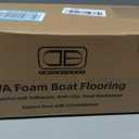 OCEANBROAD EVA Foam Boat Flooring with 3M Adhesive Backing Marine Self-Adhesive Decking 96''x45.6''/36''/28.8''/16.8'', 48''x16.8'' Faux Teak Sheet for Jon Boats Swim Platform Helm Pad RV Floor