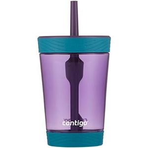 Contigo Kids Spill-Proof 14oz Tumbler with Straw and BPA Free Plastic Eggplant