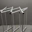 Amazon Basics Foldable Portable Clothes Drying Rack for Indoor Air Drying, Collapsible Design, 14.5" D x 29.5" W x 41.8" H, White