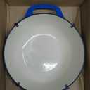 Amazon Basics Enameled Cast Iron Dutch Oven Pot with Lid, Round, Dual Handles, Heavy-Duty, Oven Safe for Stews, Roasting, Baking, 6-Quart, Blue