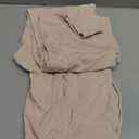 Trendy Queen Women's Wide Leg Drawstring Pants with Pockets (Large, Beige)