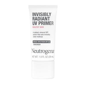 Neutrogena Healthy Skin Invisibly Radiant UV Face Primer with SPF 30, Mineral Sunscreen Makeup Primer, Broad Spectrum SPF 30, Suitable for All Skin Types, 1 fl. oz