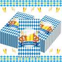 OXYLIPO 120Pcs Oktoberfest Theme Napkins Paper Happy Oktoberfest Disposable Paper Napkins Oktoberfest Luncheon Napkins Oktoberfest Hand Towels for Oktoberfest Festival Dinner Party (7.9 x 4.3 Inch)