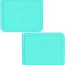 Sophico 11 Cup Rectangle Silicone Storage Cover Lids Replacement for Pyrex 7212-PC Glass Bowls, Container not Included (MINT- 2PACK)