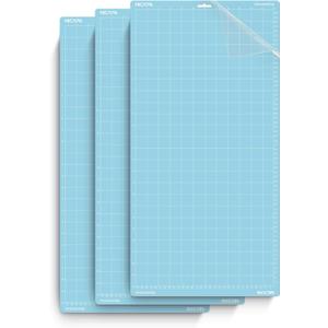 2 x LightGrip Cutting Mat for Silhouette Cameo 3/2/1(12x24 inch,3 Mats) Light Adhesive Sticky Quilting Cut Mats Replacement Accessories for Silhouette Cameo