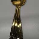 Extra Large Serving Spoons Set 11.7-Inch Gold Serving Slotted Spoon x 2 Serving Spoon x 2, 18/8 Stainless Steel Big Serving Utensil for Buffet, Parties, Catering - Dishwasher Safe(4-Pack, Gold)