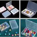 Clear Plastic Playing Card Boxes Snaps Closed Poker Gaming Playing Card Deck Cases Holder Plastic Storage Box Clear Trading Card Box Card Storage Organizer for Bank Business Card (24Pcs)