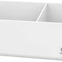 loukin Magnetic and Adhesive Marker Holder, Dry Erase Accessory Tray, Magnetic Storage Organizer for Whiteboard, Glass or Refrigerators (White)