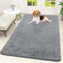 OLANLY Dog Door Mat for Muddy Paws 59x35, Absorbs Moisture and Dirt, Absorbent Non-Slip Washable Doormat, Quick Dry Chenille Mud Mat for Dogs, Entry Indoor Entryway Carpet for Inside Floor, Grey