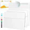 5x7 Envelopes for Invitations - 110 White Envelopes for 5x7 Cards - A7 - (5  x 7  inches) - Perfect for Weddings, Graduation, Baby Shower - 120 GSM - Peel, Press & Self Seal - Square Flap (110 - Single Pack)