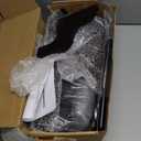 Zakkart Cat Perch for Window Sill with Bolster - Orthopedic Hammock Design with Premium Hardwood & Robust Metal Frame - Cat Window Seat for Large Cats and Kittens - Dark Stained Wood Gray Bed, 24''W