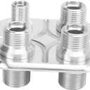 AC Bulkhead Fitting Universal 4-Port Design for Performance and Custom Vehicle HVAC System Upgrades