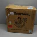 100ft Retractable Garden Hose Reel by HOZEREEL, 1/2" Hybrid Rubber Hose, Water Hose Reels Automatic Rewind Storage, 10 Patterns Nozzle Included (1/2" 100FT Black)