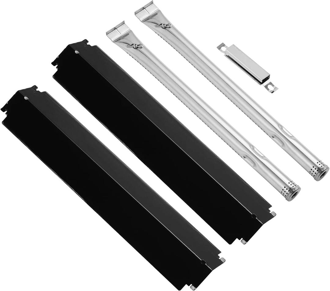 463273215 Heat Plates Burners Replacement Parts for Charbroil 2 Burner 463273215 463270611 463251512 463247311 Heat Tents Burner Tubes G614-0045-W1 Heat Shields Burner Cover Char Broil Gas Grill Parts