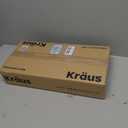 KRAUS Ramus Single Handle Vessel Sink Bathroom Faucet with Pop-Up Drain in Matte Black, KVF-1220MB-2PK