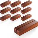 10 pcs Acacia Wood Place Card Holder - Wooden Acrylic Sign Holder Table Decor - Picture Display Stands, Centerpieces Table Number Signs for Shop Cafe Holiday Decoration Wedding Party Events