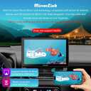 CARPURIDE W901 Pro with Wireless Bluetooth Transmission Portable Carplay & Android Auto Car Stereo, 1080P Touch Screen, Mirror Link/GPS/Siri/FM, with 3 Bracket