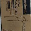 Toilet Safety Rails (300 LB) Adjustable, Foldable Toilet Handle Frame for Elderly & Disabled Adults, Supports All Toilet Types