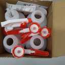 LiBa Spray Bottles (4 Pack,16 Oz), Refillable Empty Spray Bottles for Cleaning Solutions, Hair Spray, Watering Plants, Superior Flex Nozzles, Mist Sprayer, Bleach/Vinegar/Rubbing Alcohol Safe (White)