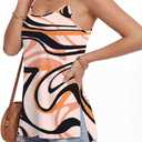 LYANER Women's Loose Square Neck Spaghetti Straps Slit Side Camisole Tank Cami Top (Pink, S)