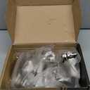 Chibery 10 Pack Full Overlay Soft Close Concealed Hinges, Small Door Gap, Clip-on Plate, Face Frame Door, Self Closing Hidden Satin Nickel 3D Hinge, 105 Open Angle Concealed Stainless Steel Hinges