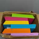 Fuutreo 6 Pcs Magnetic Wall File Organizer Magnetic Wall File Holder Refrigerator Magazine Holder for Mail Letters Paper(Bright Color,Horizontal-large)