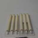 Homemory Real Wax LED Flameless Taper Candles with Remote Timer, 9.6 Inches Ivory Fake Candlesticks, Dripless Battery Operated Window Candle with 3D Flickering Flame for Fireplace Xmas Halloween (A-Ivory Drip)