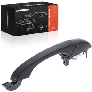 A-Premium Rear Left or Right Exterior Door Handle Compatible with Dodge Grand Caravan 2008-2020 & Chrysler Town & Country 2008-2016 & Volkswagen Routan 2009-2012 & Ram C/V 2012-2015, Textured Black