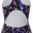 Girls' Swimsuit One Piece Swimming Suits Flyback Swimwear for Practice, Size 16